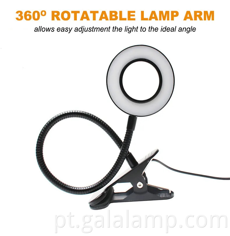 Lâmpada de mesa LED moderna ajustável para iluminação em casa